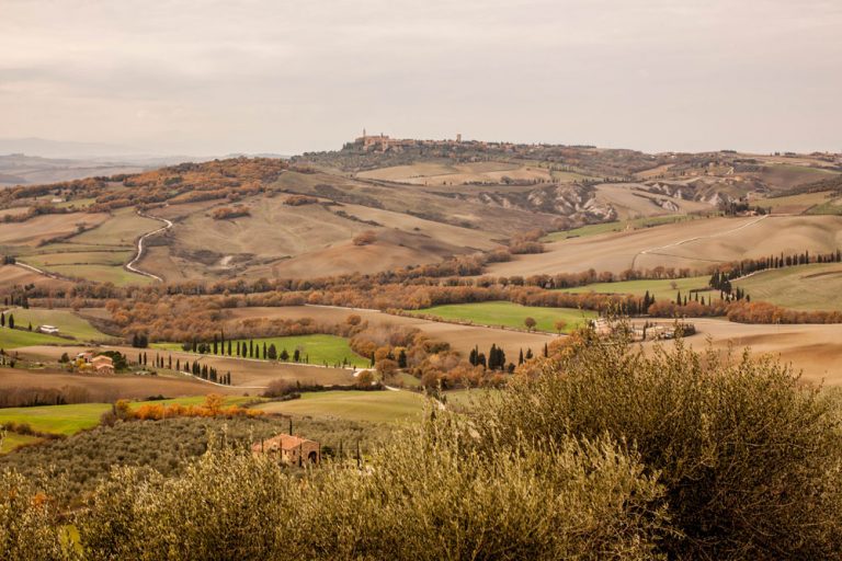 il panorama della val d'orcia