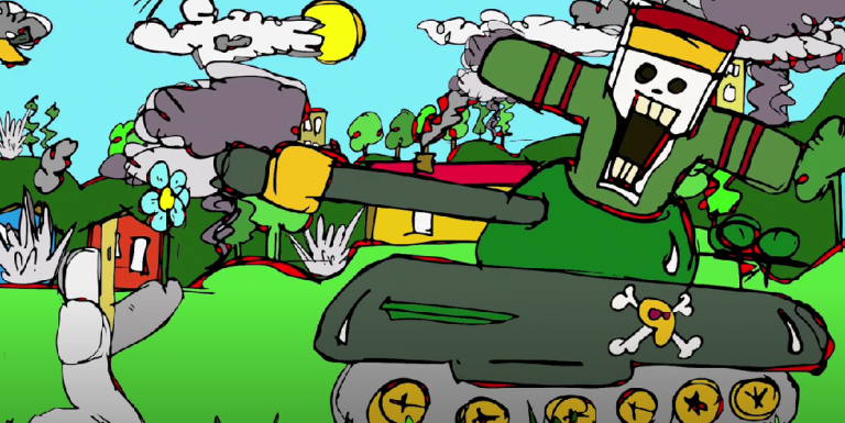 cartone animato contro la guerra