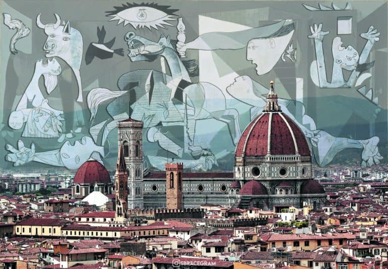 I fotomontaggi di Sbracegram conquistano firenze