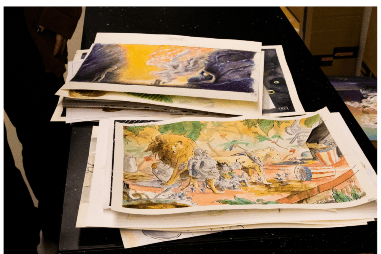 origini mostra illustration marathon