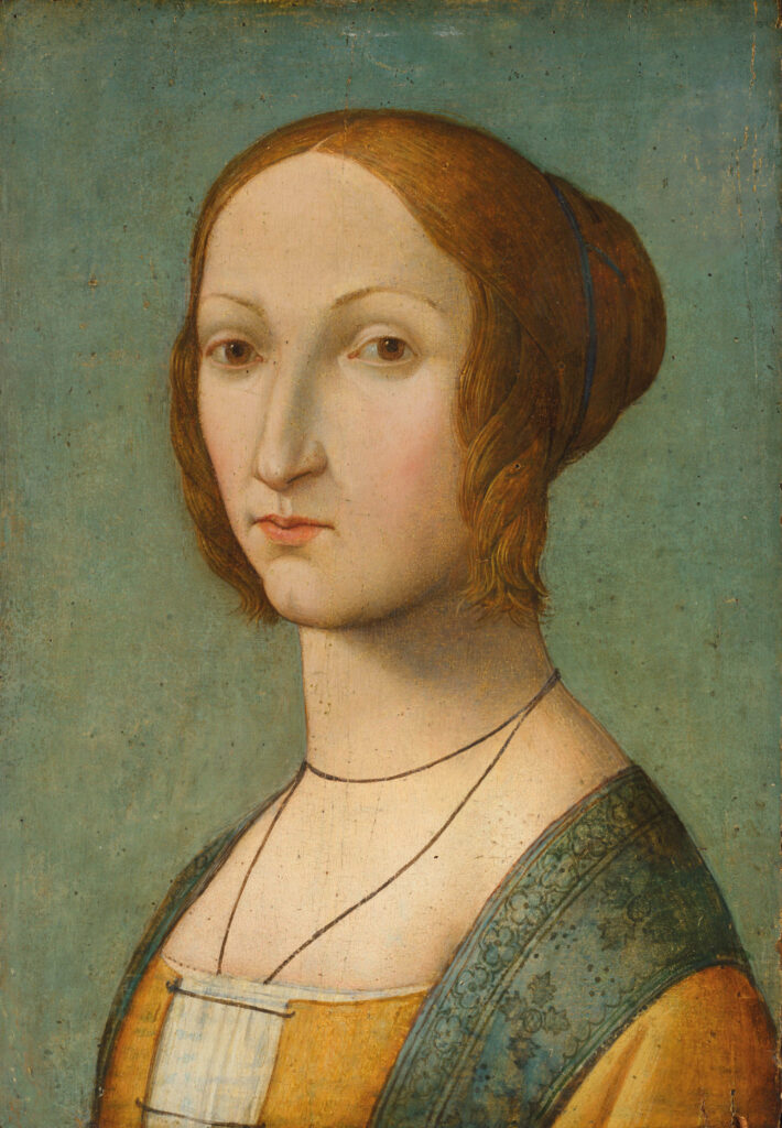 attr. GIULIANO BUGIARDINI (Florence, 1476 - 1555) Portrait of a Lady, oil on panel, 41 x 28.5 cm - 16.1 x 11.2 in. ca. 1510- 1515
