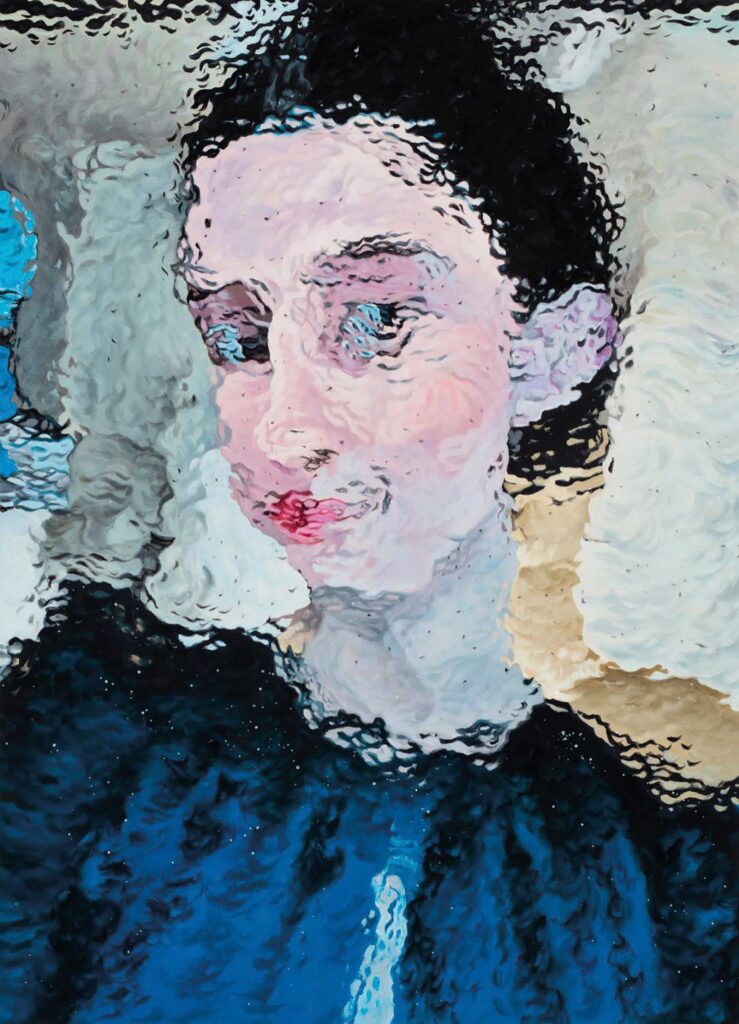 DIANGO HERNANDEZ, Patricia, oil on canvas, 70 x 50 cm - 27.5 x 19.7 in. 2023