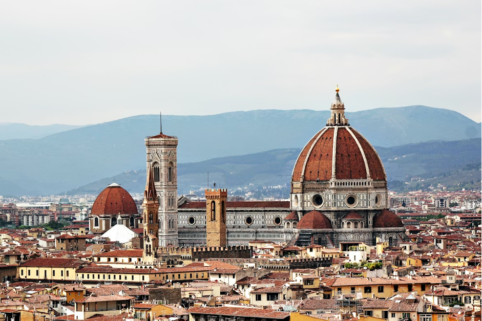Vista del centro storico di Firenze con la Cupola del Brunelleschi