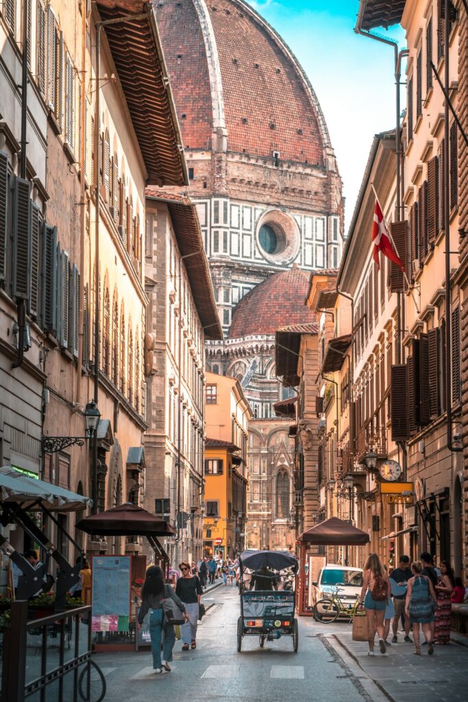 Vista panoramica di Firenze durante un itinerario di due giorni in città
