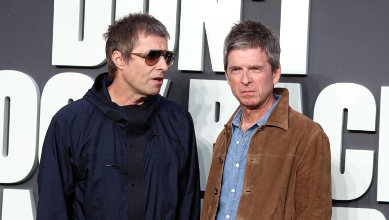 Liam e Noel Gallagher a Londra all'anteprima del documentario Oasis: Don't Look Back in Anger
